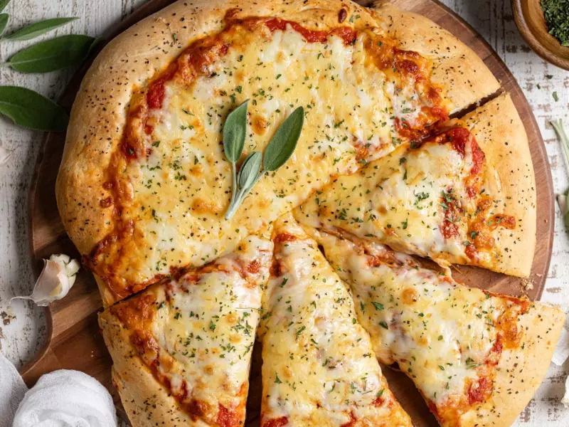 Add herbs and spices to your pizza dough for an extra gourmet feel.