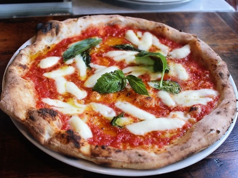 Zeneli's Margherita Verace pizza with home-made buffalo mozzarella