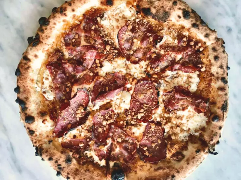 Volturno's Capocollo Pizza packs tons of flavor.