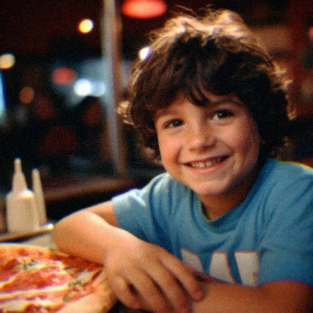 12 year-old me at random pizzeria - 1990